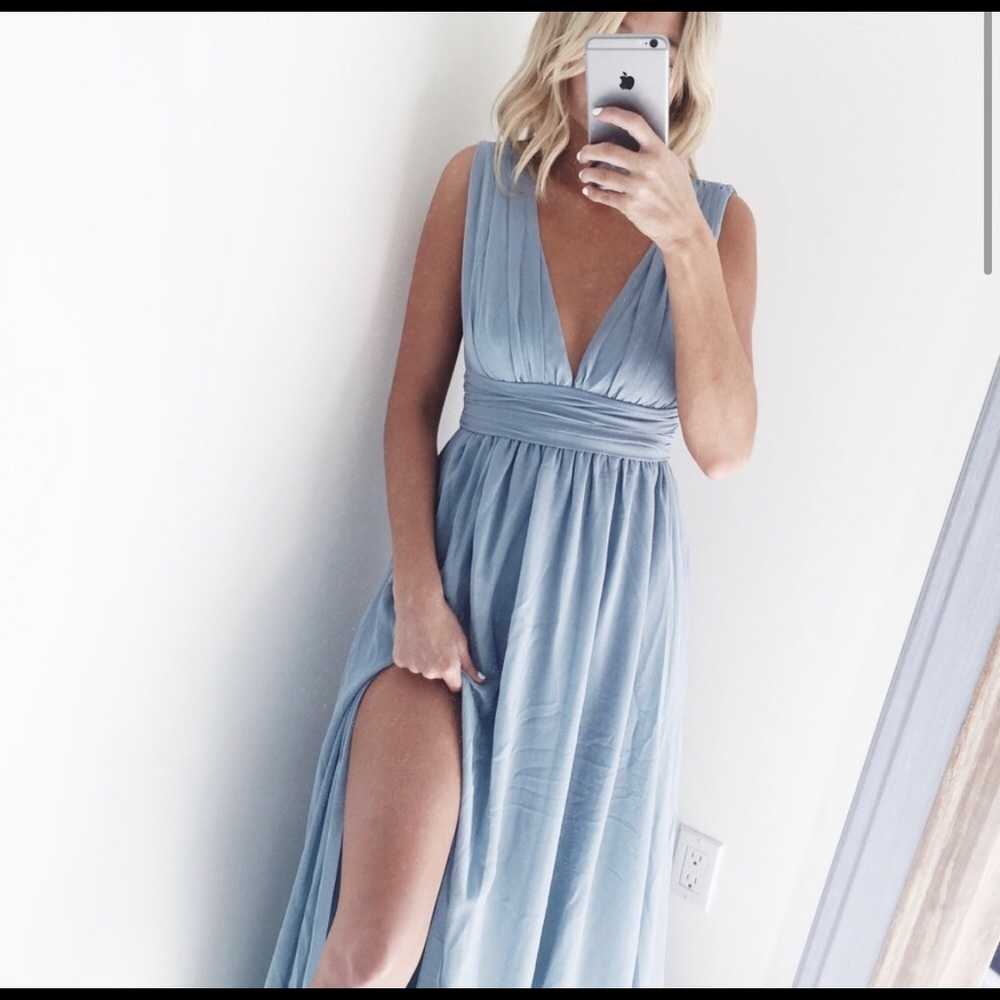 Lulus baby blue dress!